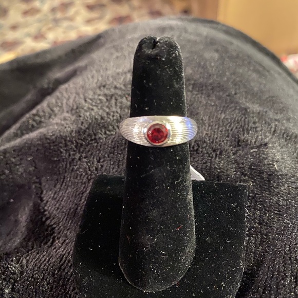 Ariva sterling silver bezel set gemstone rings - Picture 6 of 8